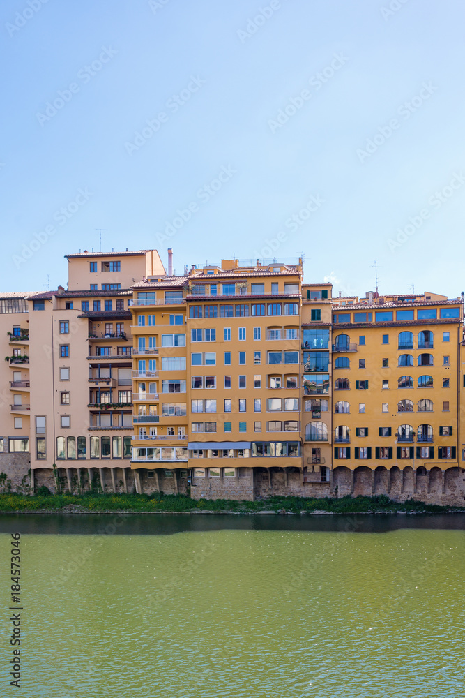 Apartment building by the river