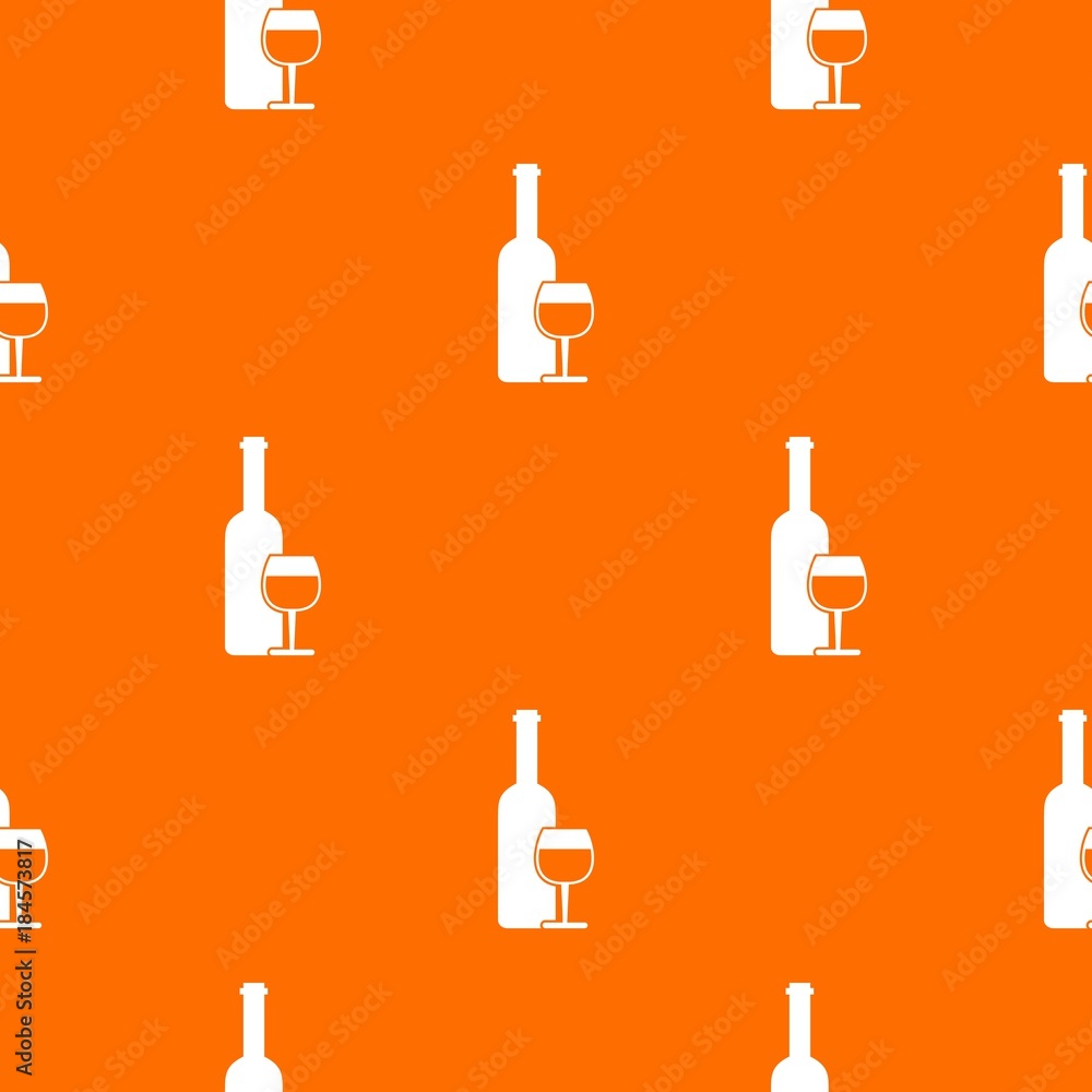 Wine bottle and glass pattern seamless Wine bottle and glass pattern seamless