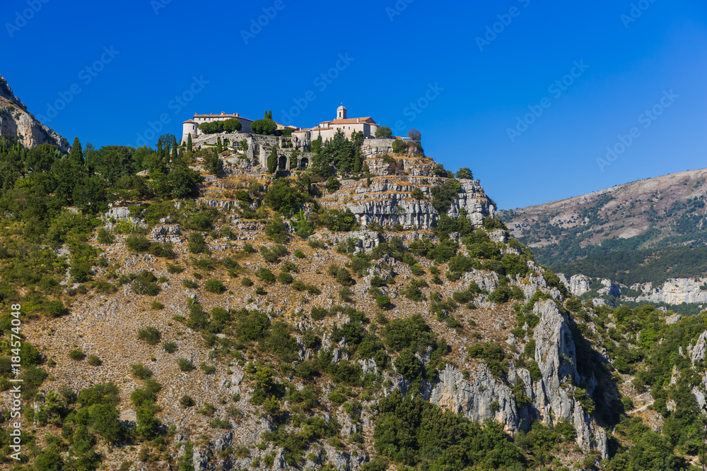 Town Gourdon in Provence France Town Gourdon in Provence France