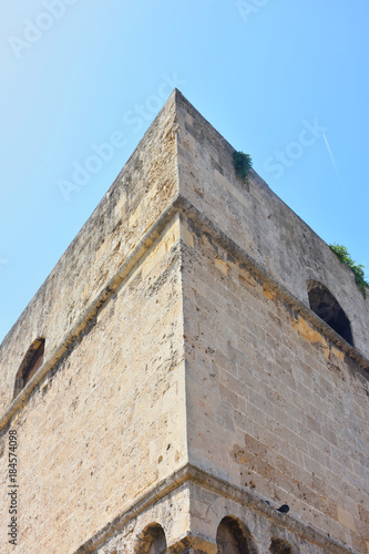 Italy, Bari, Norman-Svevo Castle. Medieval fortress that dates back to 1132. External walls