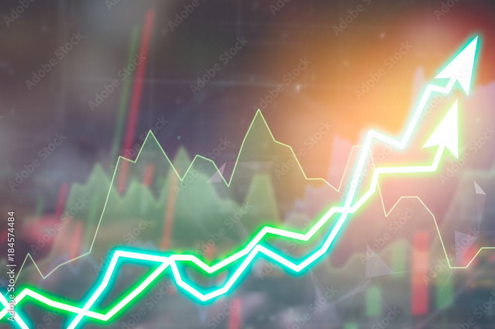 Stock market digital graph chart on LED display concept. A large display of daily stock market price and quotation. Indicator financial forex trade education background. Stock market digital graph chart on LED display concept. A large display of daily stock market price and quotation. Indicator financial forex trade education background.