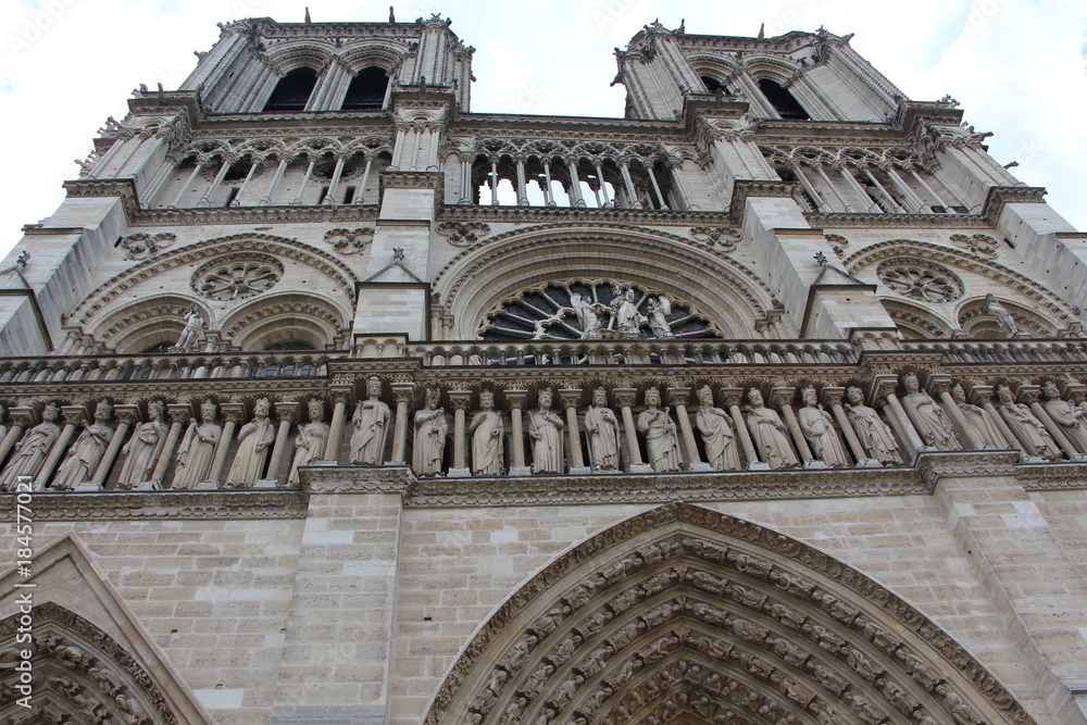 Notre-Dame de Paris. Notre-Dame Cathedral.  Paris, France.
