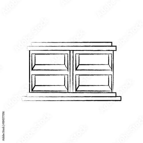 empty shelves unit icon
