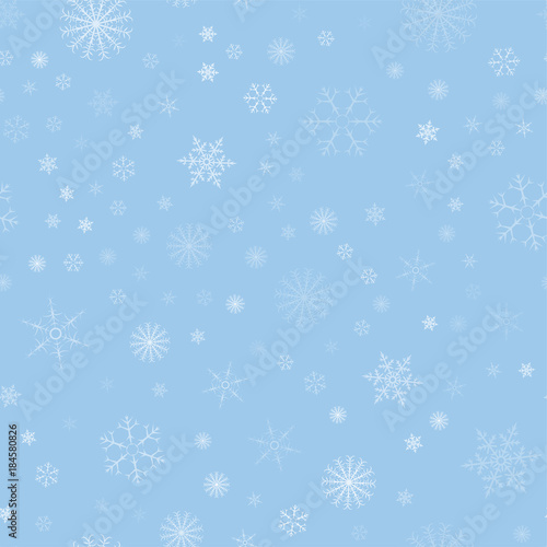 Christmas seamless pattern with snowflakes abstract background. Holiday design for Christmas and New Year fashion prints.