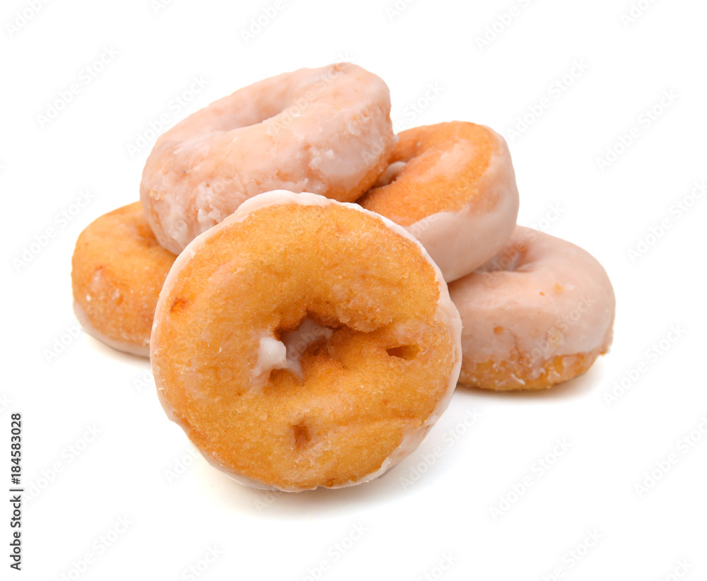 Sugary donut isolated on a white background Sugary donut isolated on a white background