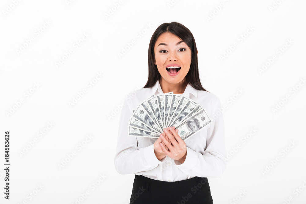 Portrait of a cheerful asian businesswoman Portrait of a cheerful asian businesswoman