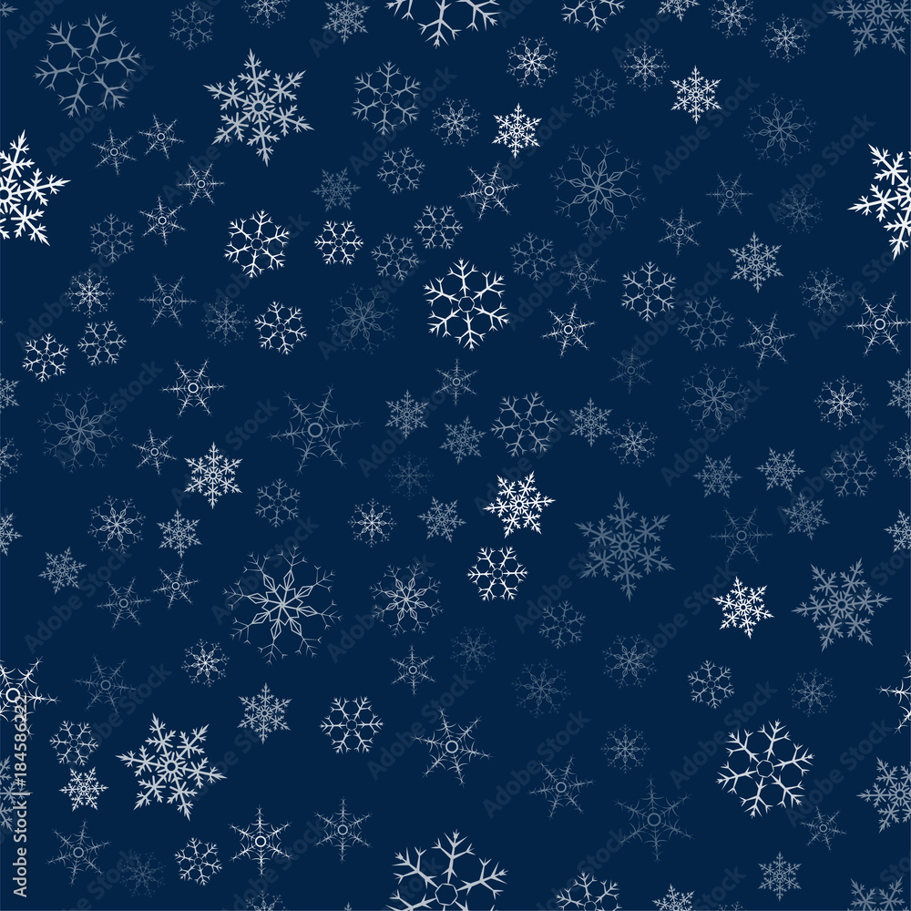 Christmas seamless pattern from snowflakes. New year festive texture for design postcards, invitations, greetings, and clothing. Christmas seamless pattern from snowflakes. New year festive texture for design postcards, invitations, greetings, and clothing.
