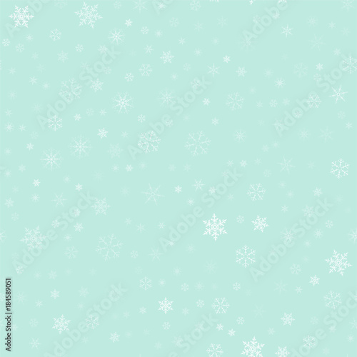 Christmas festive seamless pattern of snowflakes. For design postcards, greeting, invitation.