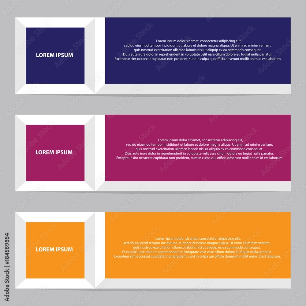 Modern banner 3d Modern banner 3d