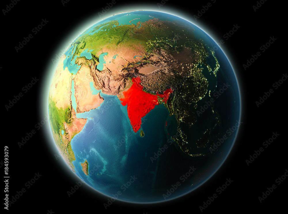 India in the evening India in the evening