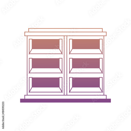 empty shelves unit icon