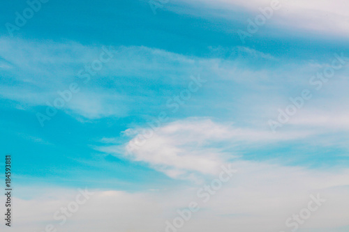 white cloud and blue sky on sunny day