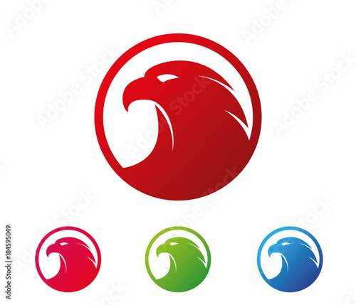 Fototapeta Naklejka Na Ścianę i Meble -  guardian mighty eagle simple vector logo design
