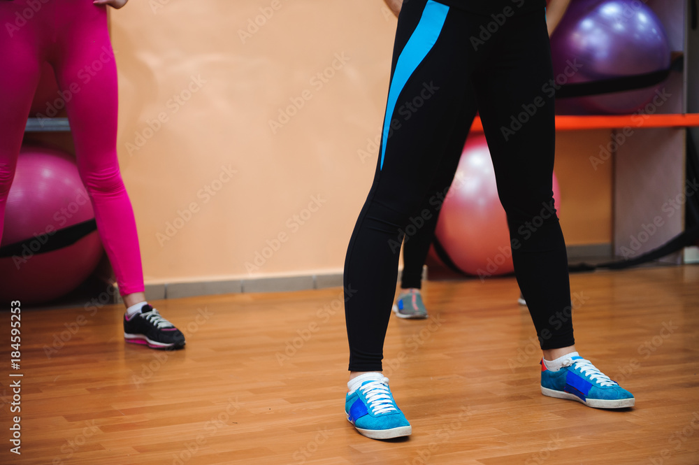 muscle female legs on fitness training muscle female legs on fitness training