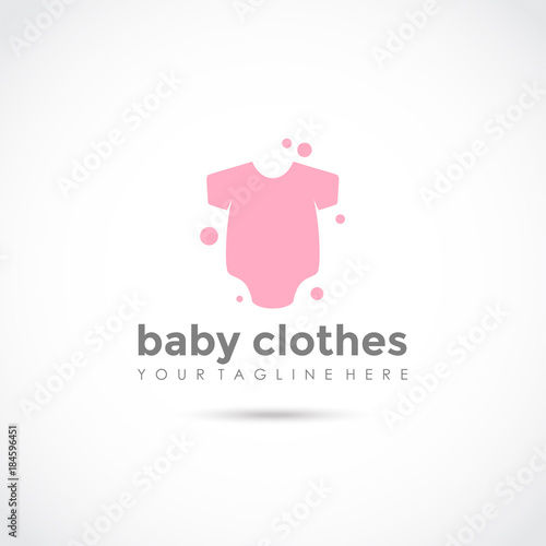 Baby Clothes Logo Design. Vector Illustrator Eps.10