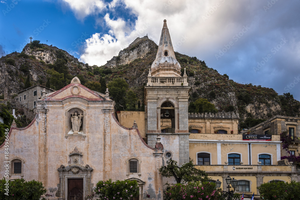 Architectural sights of Taormina, Sicily