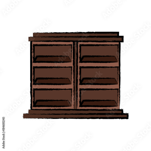 empty shelves unit icon