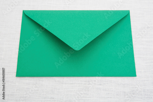 A green envelope