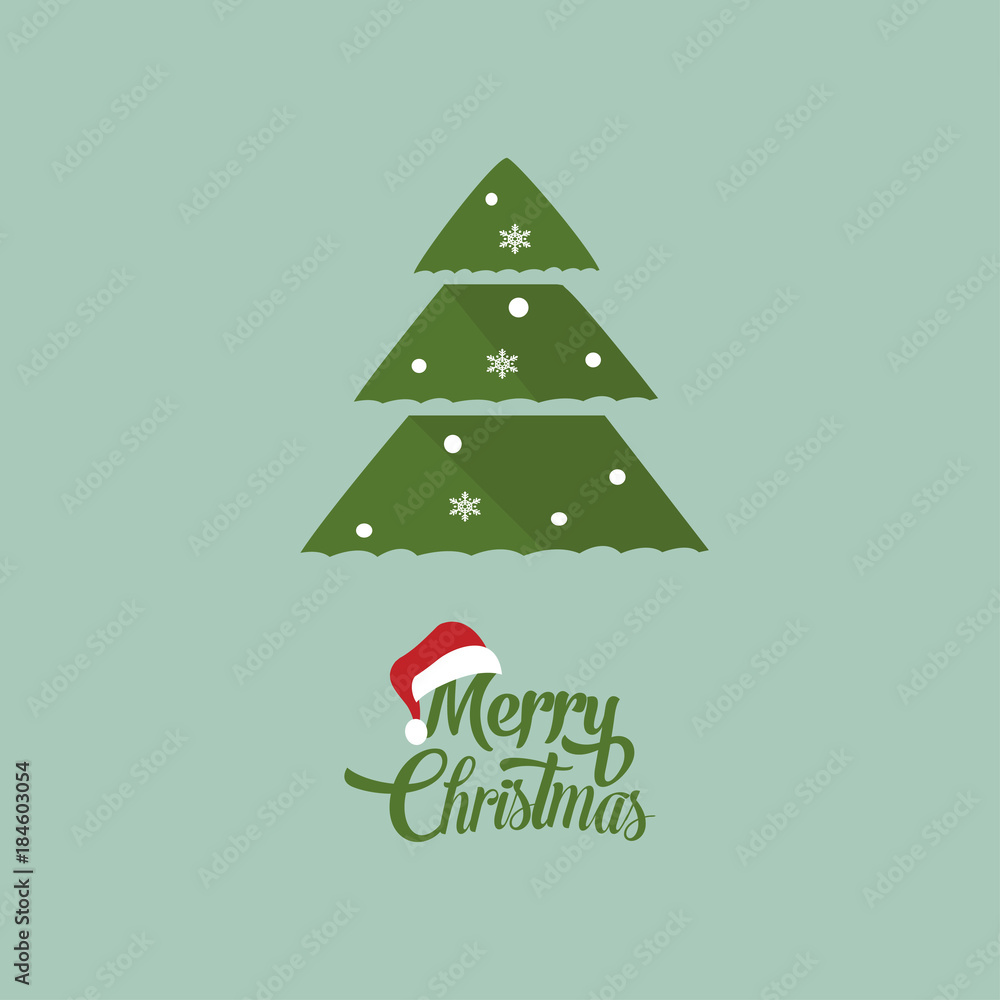 Abstract green triangle pattern Christmas tree in circle frame design Eps 10 vector illustration Abstract green triangle pattern Christmas tree in circle frame design Eps 10 vector illustration