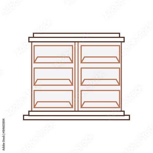 empty shelves unit icon