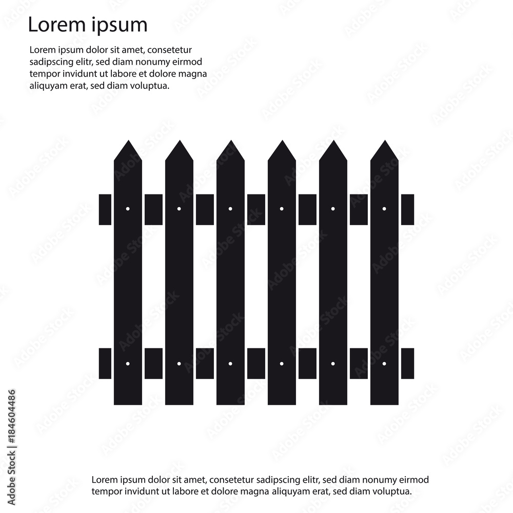 Fence Vector Icon Fence Vector Icon