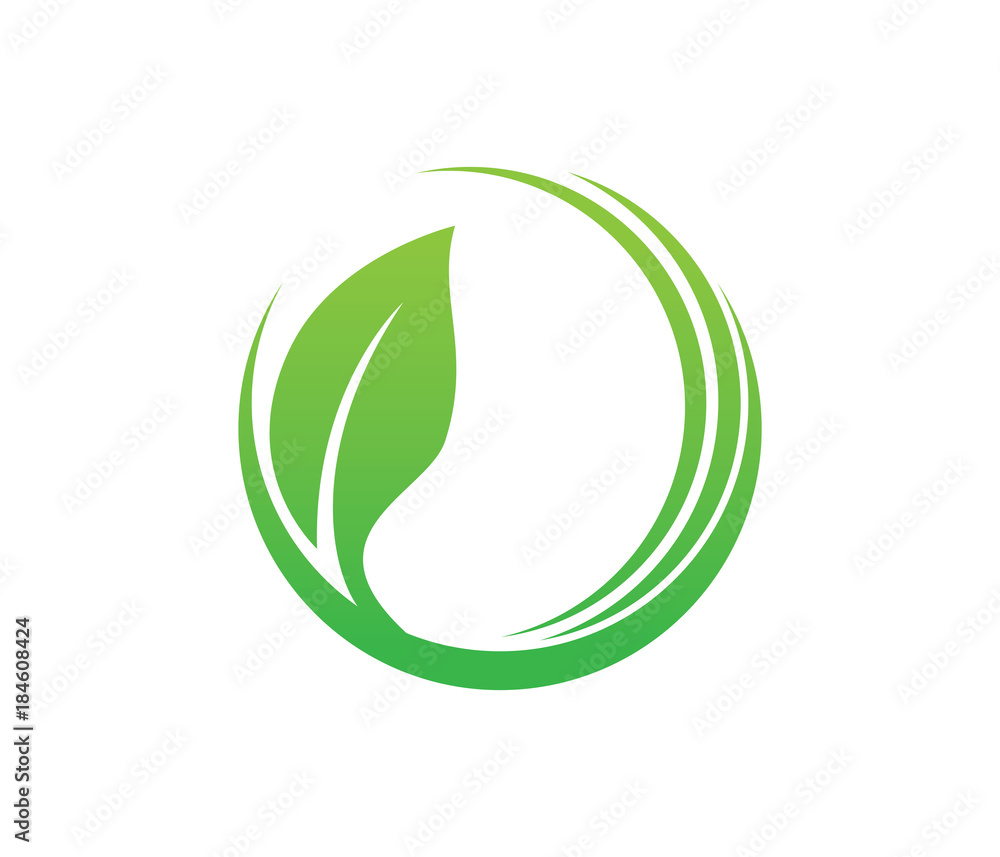 green leaf nature vector logo design green leaf nature vector logo design