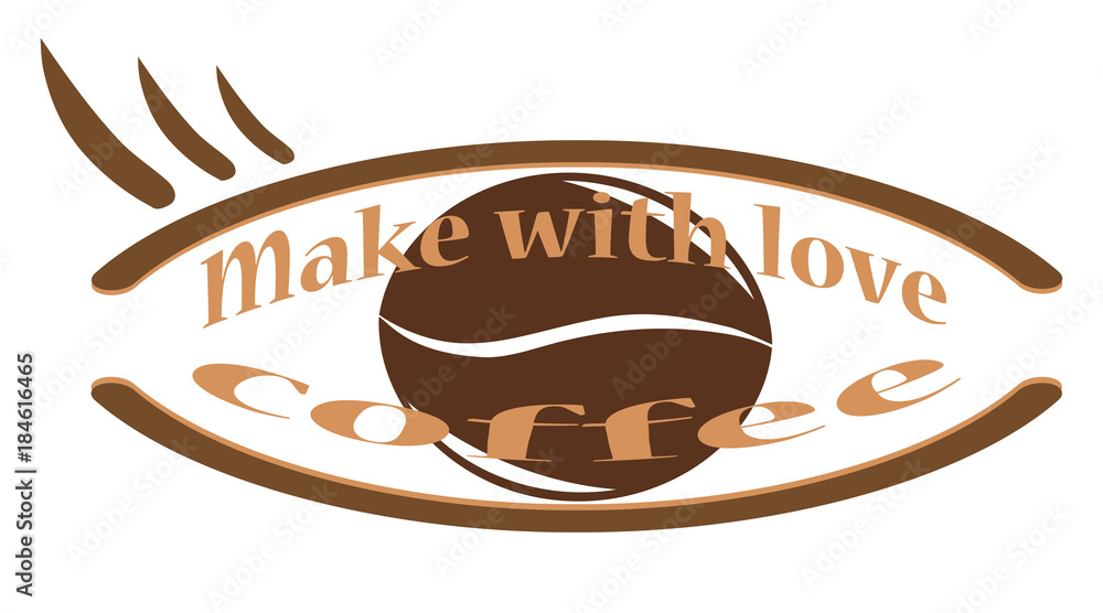 make with love of coffee. make with love of coffee.