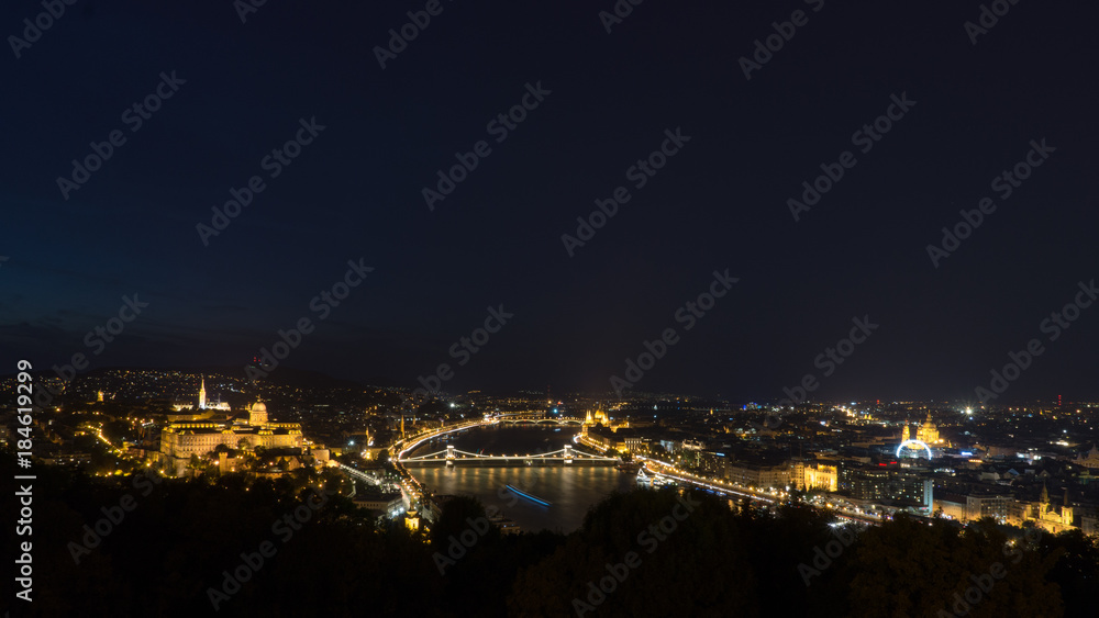 Nachtpanorama Budapest