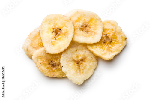 Dried banana chips.