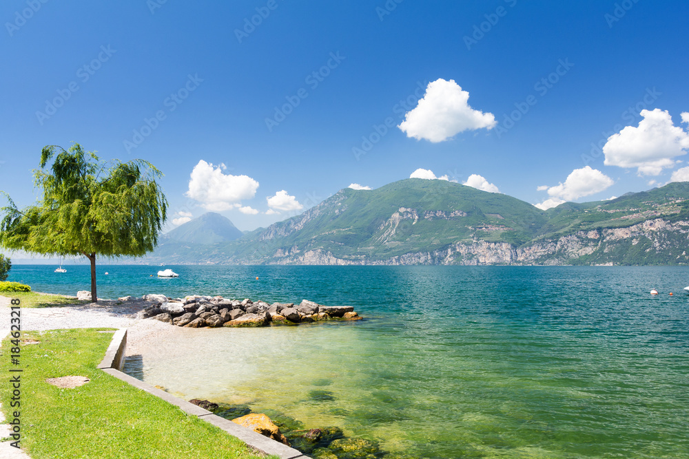 beach at Lake Garda, Italy