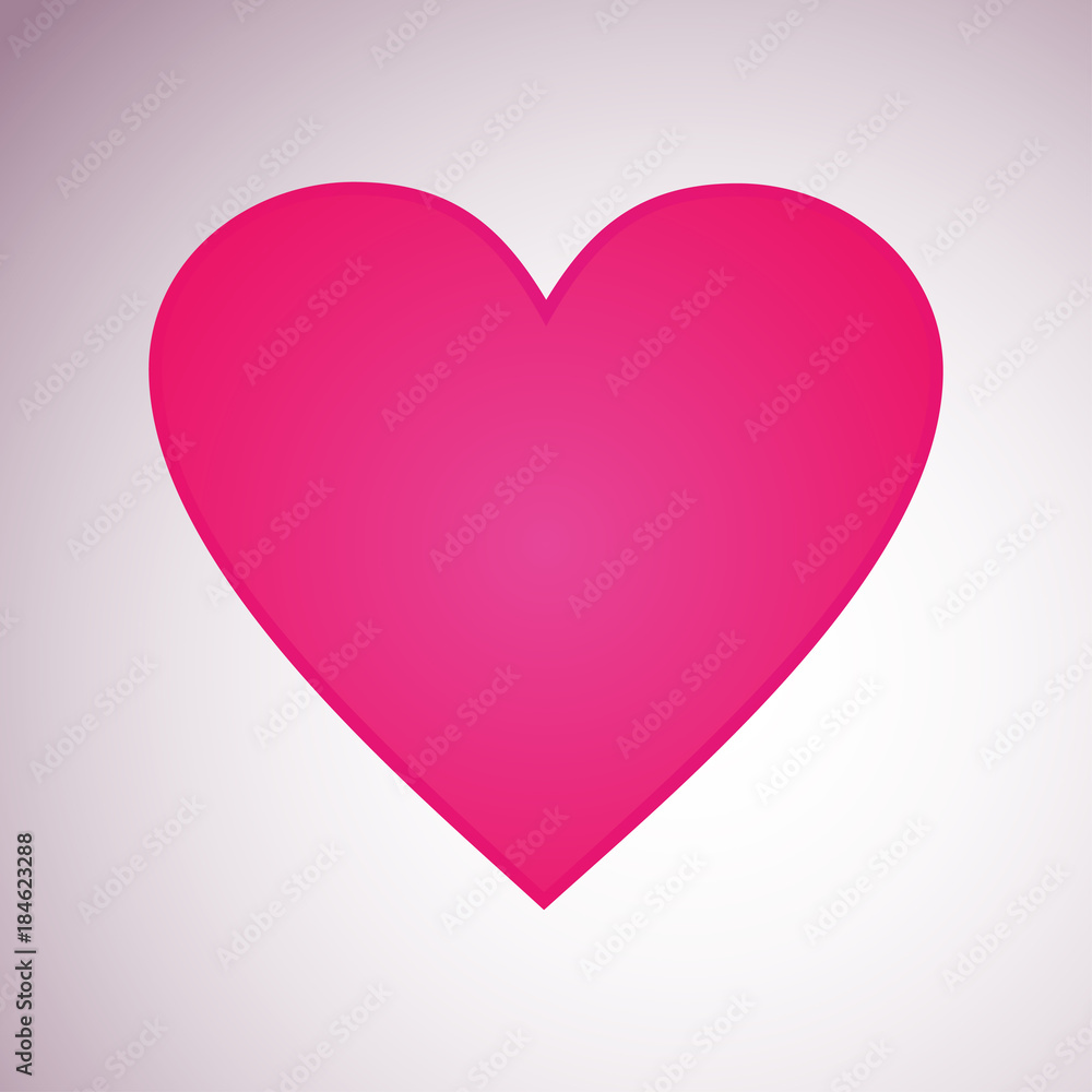 red heart flat icon