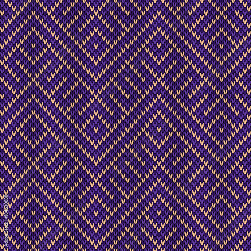 Seamless Knitted Ornate Patter