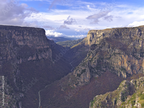 Bautiful Vikos Gorge in northwestern Greece.