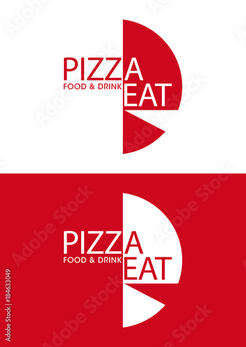 Simbolo pizza italiana design