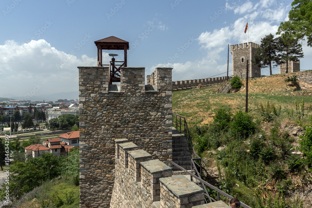 Skopje fortress (Kale fortress) in the Old Town, Republic of Macedonia