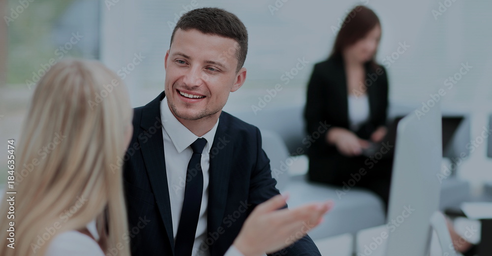 Businesspeople Having Meeting In Office Businesspeople Having Meeting In Office