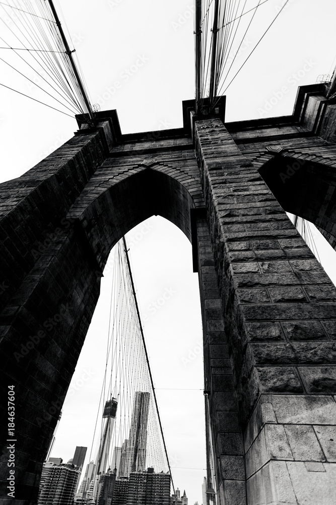 Fototapeta premium Szczegóły Brooklyn Bridge