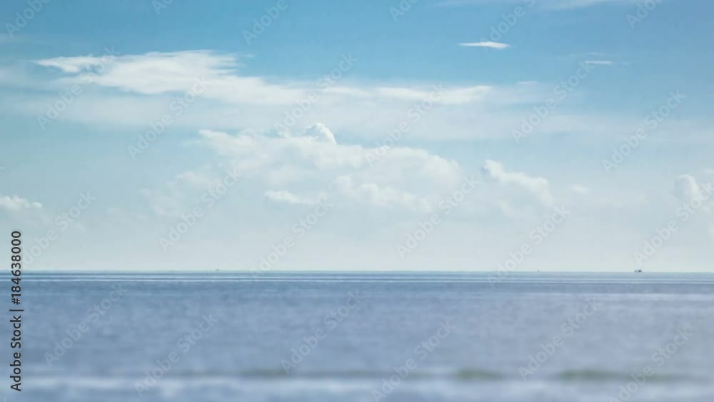 Uhd Timelaps : Beautiful tropical beach and sea with white cloud and blue sky background - Thailand Holiday Vacation concept for background Uhd Timelaps : Beautiful tropical beach and sea with white cloud and blue sky background - Thailand Holiday Vacation concept for background
