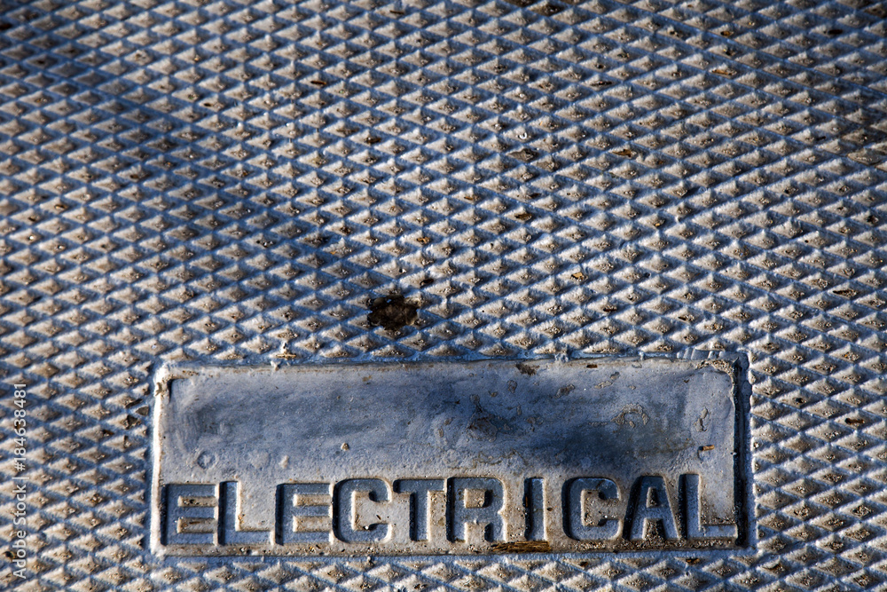 Obraz na plátně Electrical Metal Surface