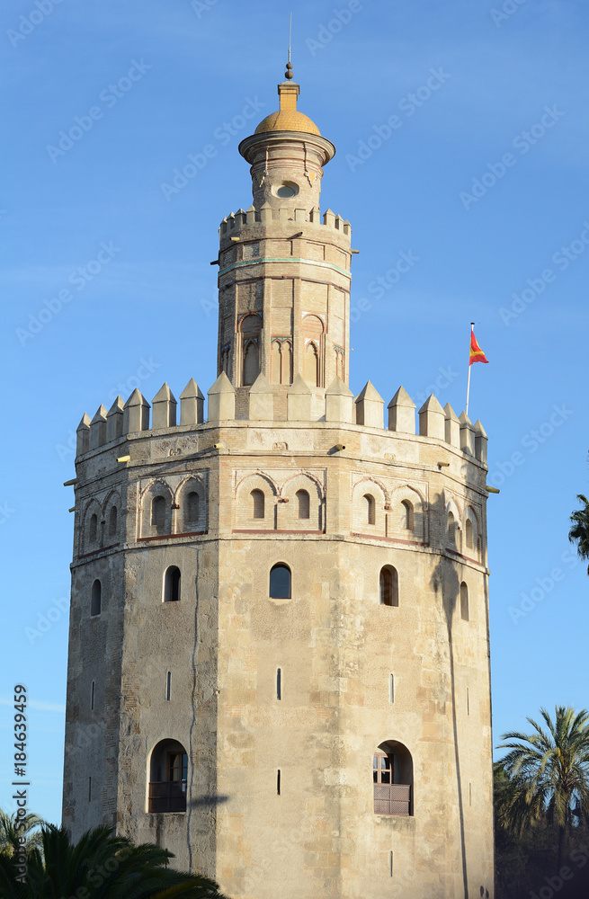 Golden tower in Sevilla.
