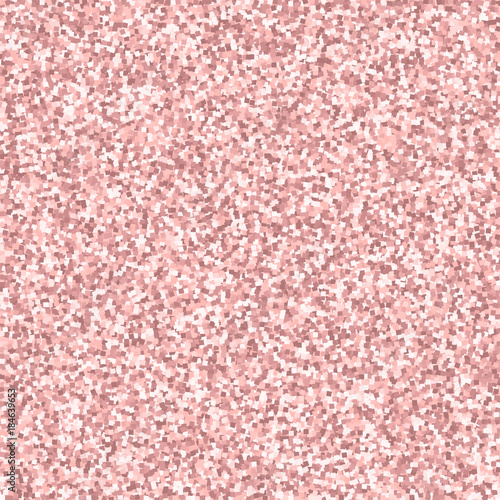 Pink gold glitter. Scattered pattern with pink gold glitter on pink background. Attractive Vector illustration.