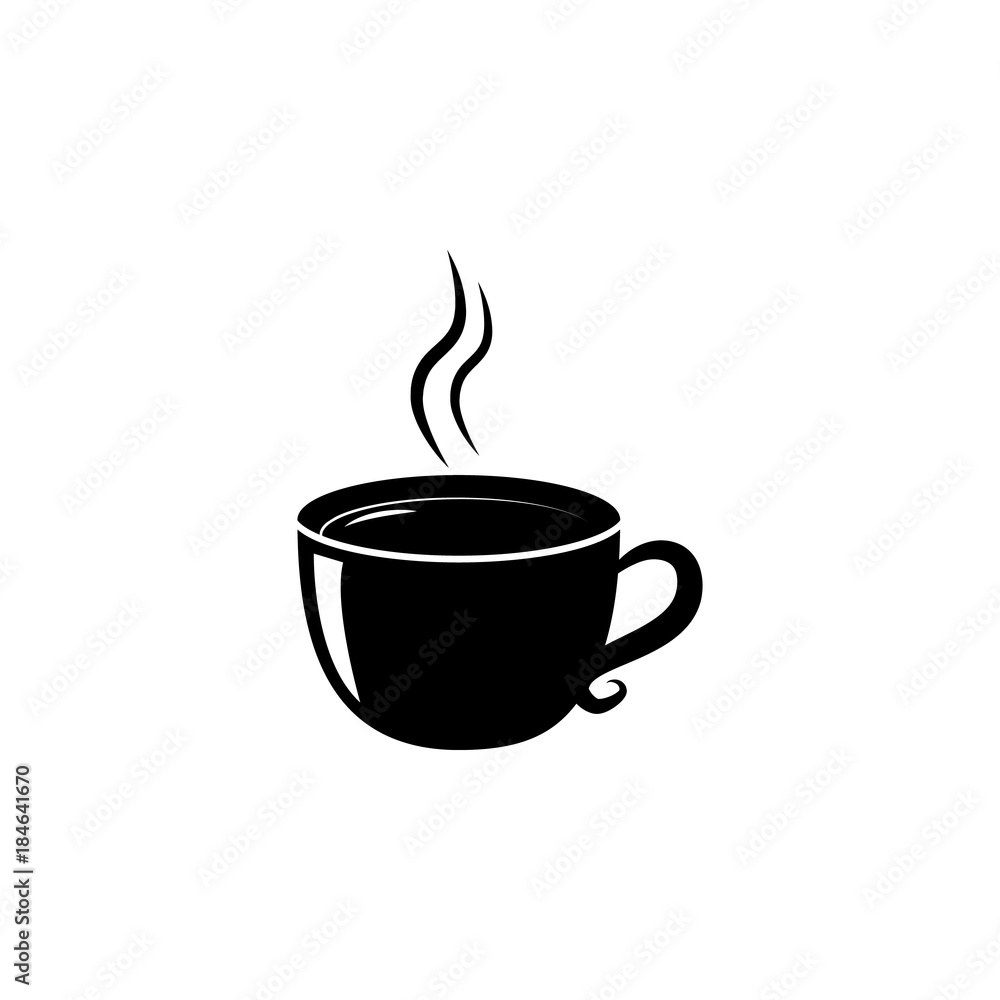 Obraz premium Coffee cup icon. Breakfast Icon. Premium quality graphic design. Signs, symbols collection, simple icon for websites, web design, mobile app