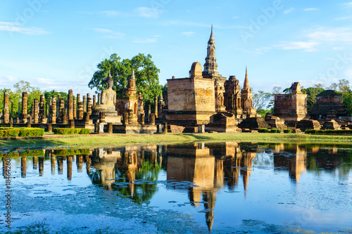 Wat Mahathat Temple in the precinct of Sukhothai Historical Park  Thailand