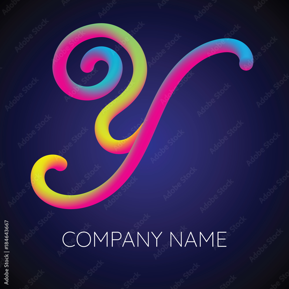 Y Letter Logo Icon Blending color Y Letter Logo Icon Blending color