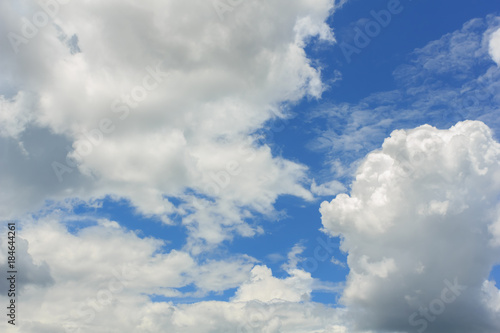 Beautiful blue sky with clouds.