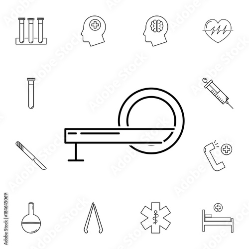 CT Scan line icon. Set of medecine tools icons. Web Icons Premium quality graphic design. Signs, outline symbols collection, simple icons for websites, web design, mobile app