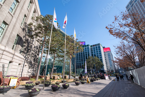 Photography Dec 4,2017 Front of Seoul city hall
