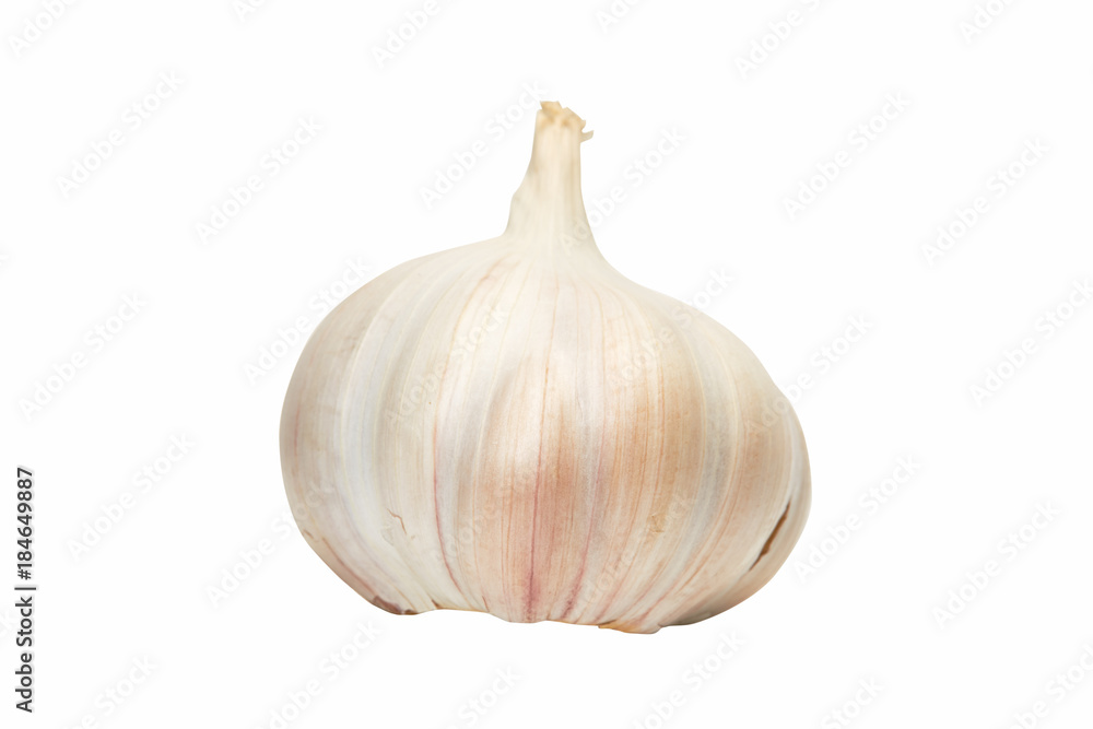 Obraz premium Garlic isolated on white