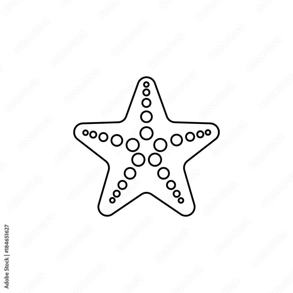Sea star line icon. Travel line icon. Element of holidays icon. Premium quality graphic design. Signs, outline symbols collection icon for websites, web design, mobile app Sea star line icon. Travel line icon. Element of holidays icon. Premium quality graphic design. Signs, outline symbols collection icon for websites, web design, mobile app
