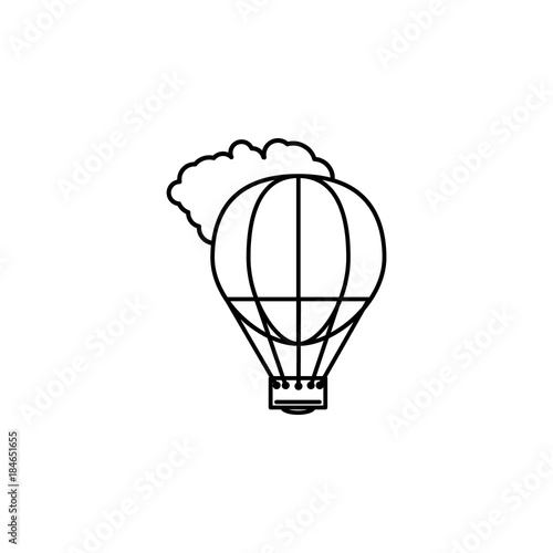 Aerostat line icon. Travel line icon. Element of holidays icon. Premium quality graphic design. Signs, outline symbols collection icon for websites, web design, mobile app